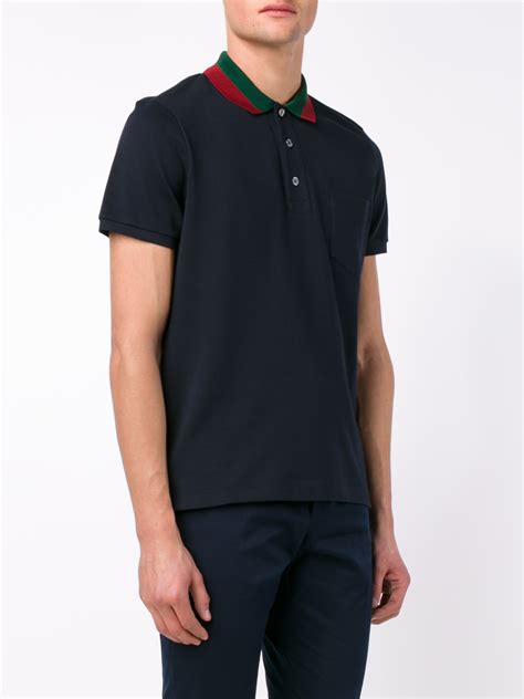 gucci polo shirt fake|gucci navy striped polo shirt.